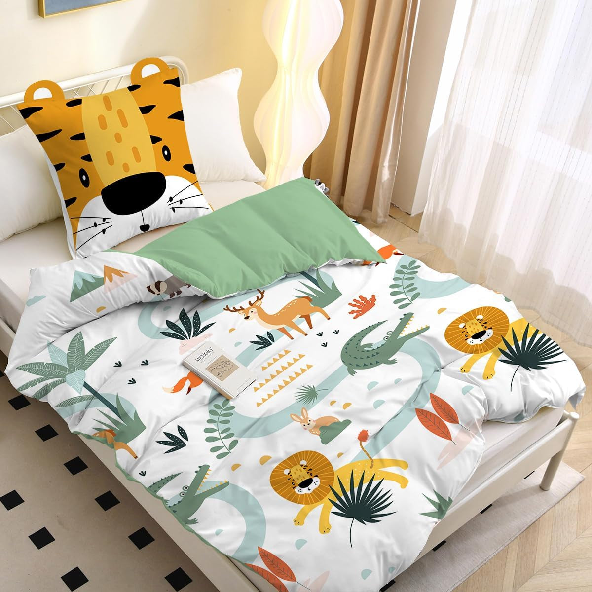 Lenjerie de pat microfibră 3D, animale, unisex Lenjerie de pat - copii Naty Shop