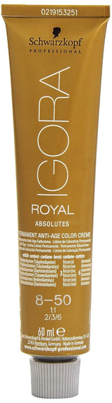 Igora Royal Absolute Age Blend Culoare de păr, 7-560 Blond mediu auriu ciocolată, 60 ml Vopsea pentru par Naty Shop 8-50 Blond deschis auriu natural 60 Ml (1 pachet)
