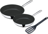 WMF Devil set tigai 2 piese, tigai cu inducție 24, 28 cm, Cromargan din oțel inoxidabil, acoperire ceramică, rezistent la cuptor Oale si Tigai Naty Shop Set 3 produse 48 X 30.5 X 15 Cm
