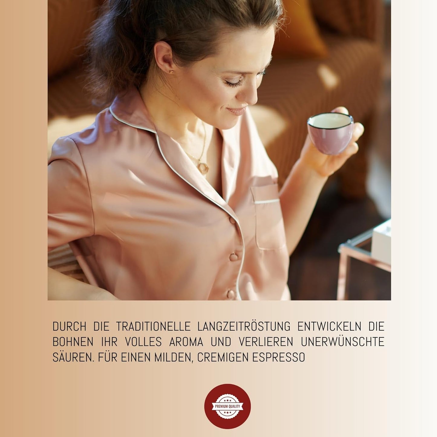RÖSTTROMMEL BLACK LABEL - Special Blend ESPRESSO, Ganze Kaffee-Bohnen 1kg, 50% Arabica, 50% Canephora, Röstung 8.5/10, 50% Brasilien, 50% Indien, Geschmack: cremig - kräftig - zartbitter Schokolade