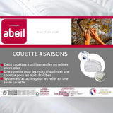 Abeil 4-sezon plapuma, alb, poliester, alb, 240 X 260 Cm Plapumi si pilote Naty Shop