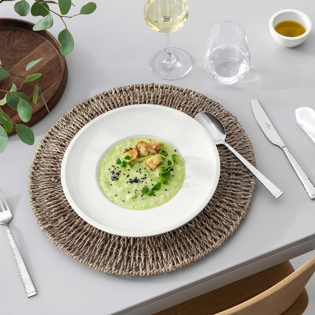 Villeroy & Boch – Artesano Set de veselă 6 piese pentru 2 persoane, alb, rezistent la mașina de spălat vase, rezistent la cuptorul cu microunde, set de veselă, set de farfurii, farfurii de cină, farfurii de mic dejun, farfurii de sumă, porțelan premium