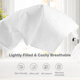 Comfort Spaces Kienna Quilt Set, cusături duble de lux, pătură de vară, ușoară, moale, lenjerie de pat pe tot parcursul anului, față de pernă asortată, albă, pătură pentru paturi King Size (264.2 X 228.6 Cm), Plapumi si pilote Naty Shop