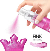 Spray cu sclipici comestibil - 22G sclipici alimentar, pudră cu sclipici comestibilă pentru băuturi, decorațiuni tort, macaroane - pudră cu sclipici colorant alimentar, sclipici comestibil pentru cocktailuri, brioșe (roz)