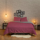 Bleu Câlin plapumă reversibilă bicoloră pentru 2 persoane, microfibră, burgundy/pepper, 220X240 cm Plapumi si pilote Naty Shop
