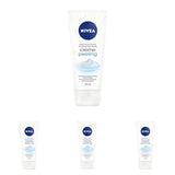 NIVEA Creme Peeling, exfoliant de corp hrănitor cu particule fine și vitamina E, 200 ml Duș și baie Naty Shop Set 4 x 200 grame