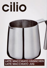 Cilio 0000201383 Carafă Latte Macchiato, Oțel inoxidabil, Argintiu, 6,4 x 7,4 x 7,6 cm