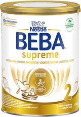 BEBA SUPREME 2 Lapte de continuare după 6 luni, doar lactoză, fără ulei de palmier, pachet de 6 (6 x 800 g) Naty Shop