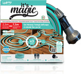 Furtun de grădină extensibil până la 7,5 metri, 1/2" (12,5 mm), cu duș de mână și 8 funcții, Idroeasy