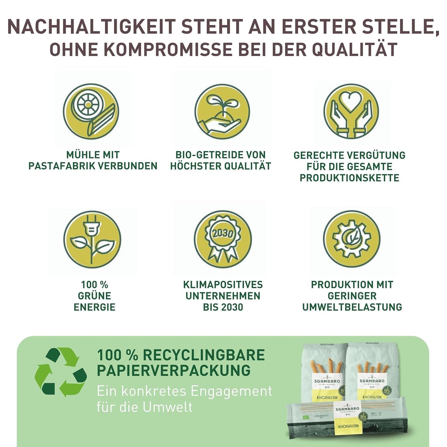 Paste Fusilli Organice Nr. 93 - 500g din grâu Khorasan – Grâu antic, bogat în proteine, cultivat 100% în Italia – Versatile în bucătărie și bogate în nutrienți