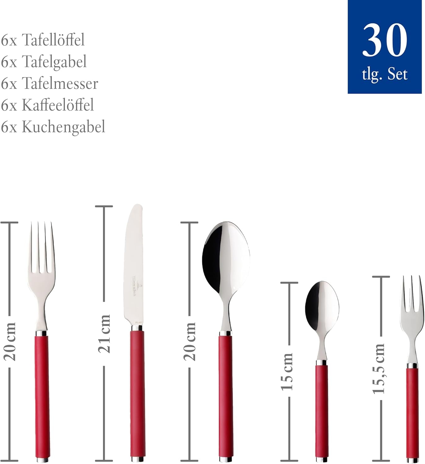 Villeroy & Boch - Play! Red Roses set tacâmuri 30 piese Bucatarie Naty Shop