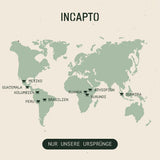 Selecție de boabe de cafea Incapto la nivel mondial | Selecție de 10 origini din întreaga lume | Cafea de specialitate | 100% Arabica | Ideal ca set cadou de cafea | Pentru iubitorii de cafea | 10 pachete x 100g