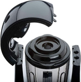 Cloer 6980 Vakuum Standmixer / 800 Watt / 21.000 U/Min. / Inkl. Vorratsbehälter/Vakuumventil/Automatikprogramme/Eis-Crush-Funktion/Reinigungsfunktion/Schwarz, 1500 Milliliters Bucatarie Naty Shop