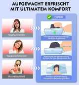 Pernă pentru gât din spumă de memorie Pernă ortopedică ergonomică Pentru dureri de gât și umeri - Pernă de dormit răcoritoare Pentru cei care dorm lateral, pe spate și pe stomac Cu suport pentru gât Perne ortopedice cervicale Naty Shop