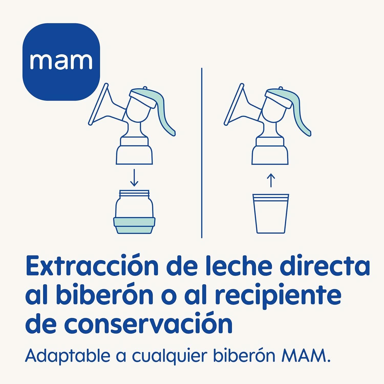 MAM Pompă de sân manuală E102 - Pompă de sân pentru lapte matern, confortabilă și eficientă Accesorii Hrana si Alaptare Bebe Naty Shop