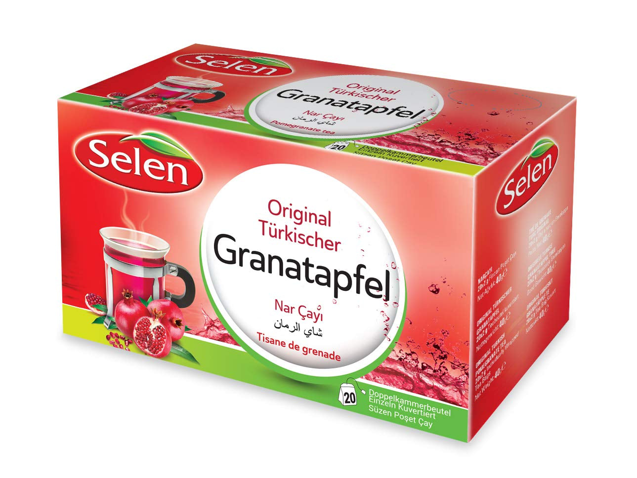 Selen Original Ceai turcesc de mere Ceai de fructe 20 pliculețe de ceai