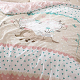 Lenjerie de pat fete, Bambi, 100% bumbac Lenjerie de pat - copii Naty Shop