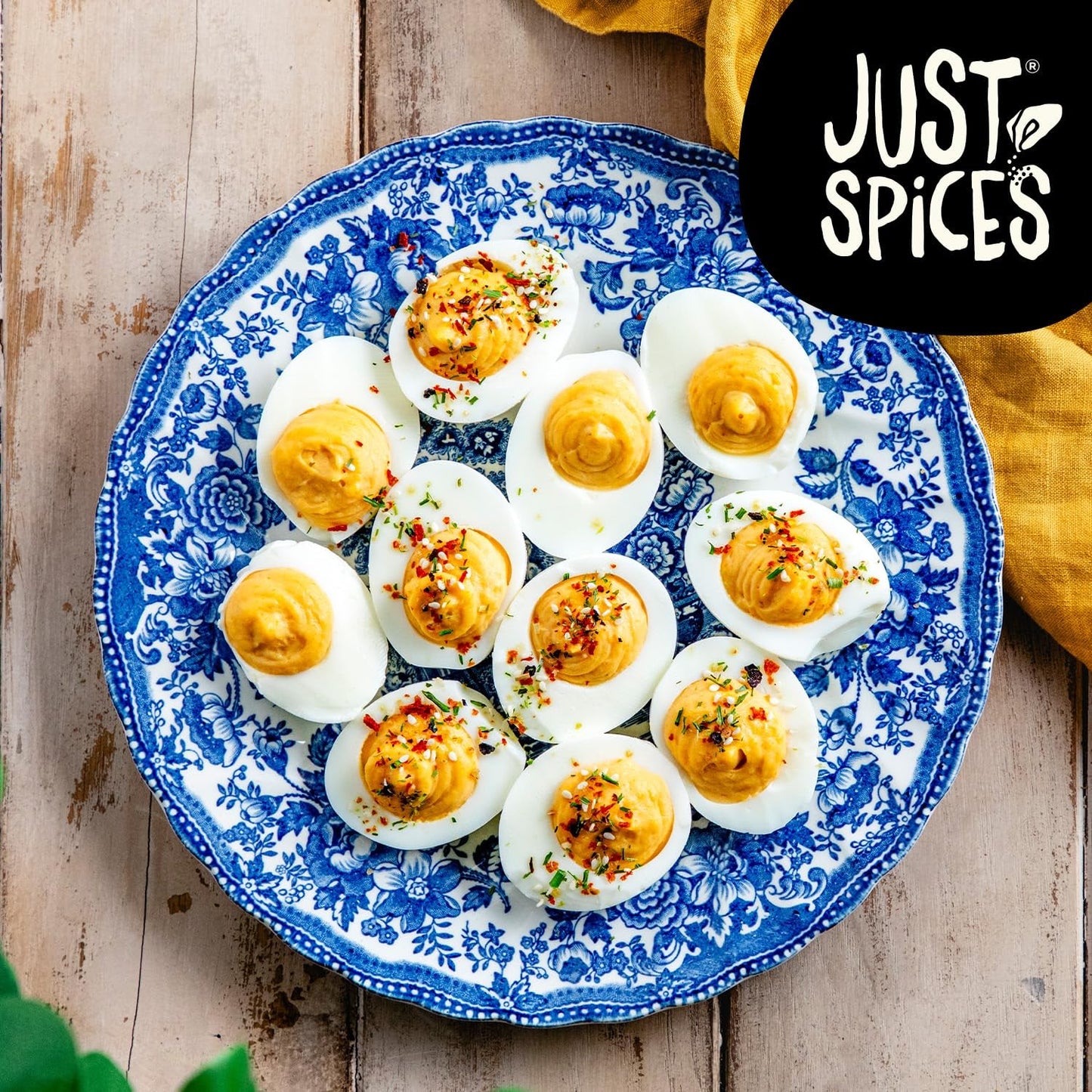 Just Spices Ei Topping I Streue Geschmack auf alle Ei-Speisen vom gekochten Ei bis Spiegelei I Gewürzdose, 55 g