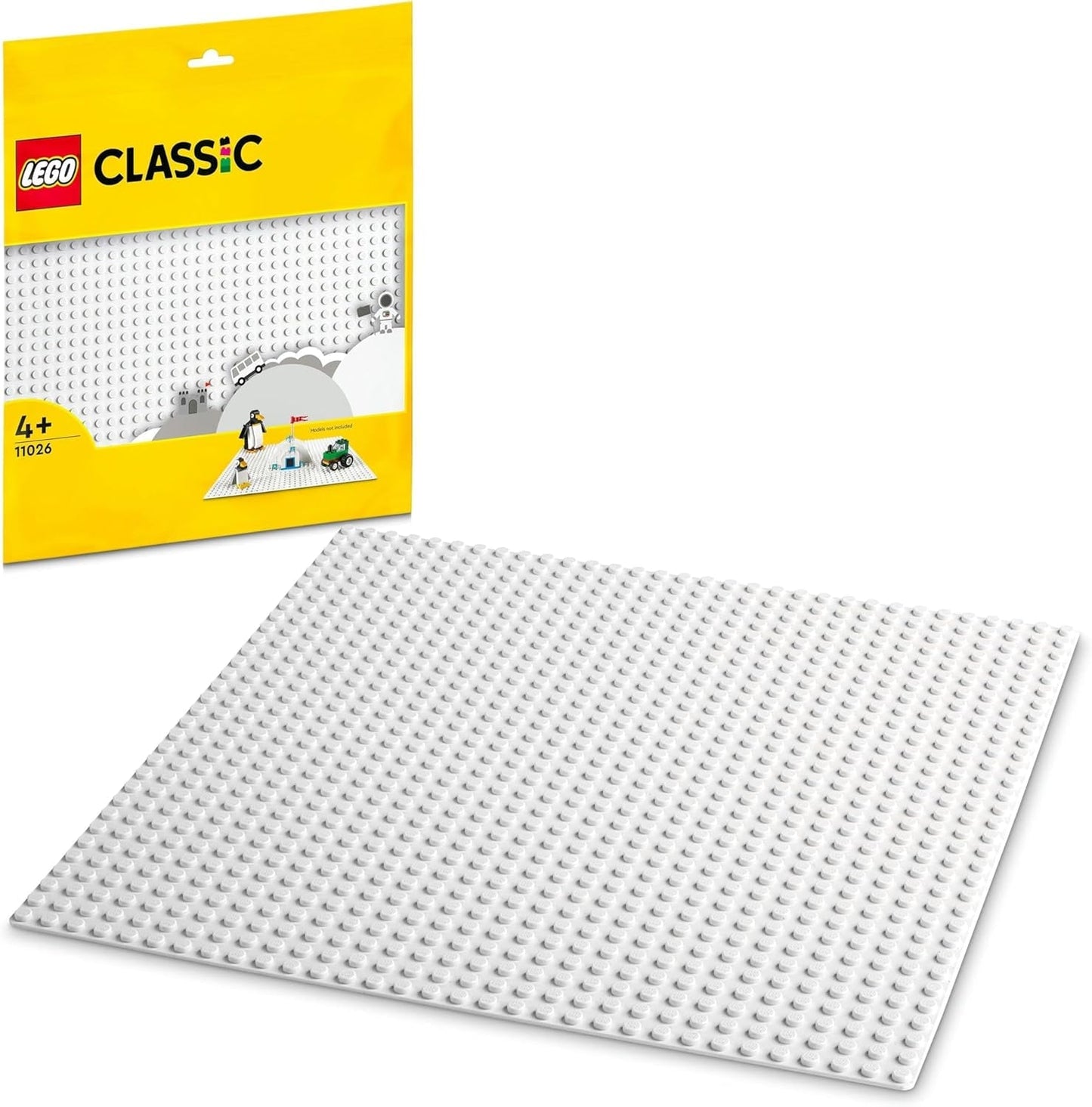 LEGO 11026 Placă de construcție albă clasică, placă de bază pătrată cu 32X32 adâncituri ca seturi de bază, jucărie de construcție Seturi de constructie Besuche den LEGO-Store 757 de ani garanție la fața locului