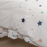 Set de lenjerie de pat pentru copii, reversibila, Stars Lenjerie de pat - copii Naty Shop