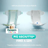 Scutece Pampers Baby Dry Junior DWCT, pachet dublu, mărimea 5 (11-25 kg), 32 de scutece