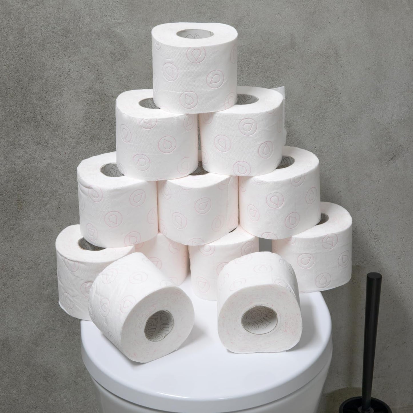 Hârtie igienică Renova 4 straturi albă decorată parfumată - 12 role rolă Blanco Decorado Perfumado
