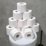 Hârtie igienică Renova 4 straturi albă decorată parfumată - 12 role rolă Blanco Decorado Perfumado