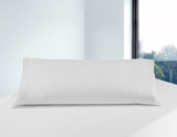 Savel, pernă anti-stres cu capac dublu, fermitate medie, 105 X 40 Cm Perne standard Naty Shop Alb 40X105Cm