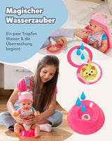 BABY Born Emma - păpușă bebeluș 43 cm - 10 funcții, inclusiv accesorii și saltea - Funcționează complet fără baterii - Potrivită pentru copii cu vârsta de 3 ani și peste