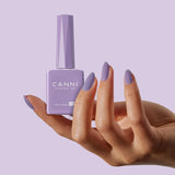 Ojă gel CANNI, semipermanentă, violet închis, ojă, gel UV, se detașează prin înmuiere, manichiură