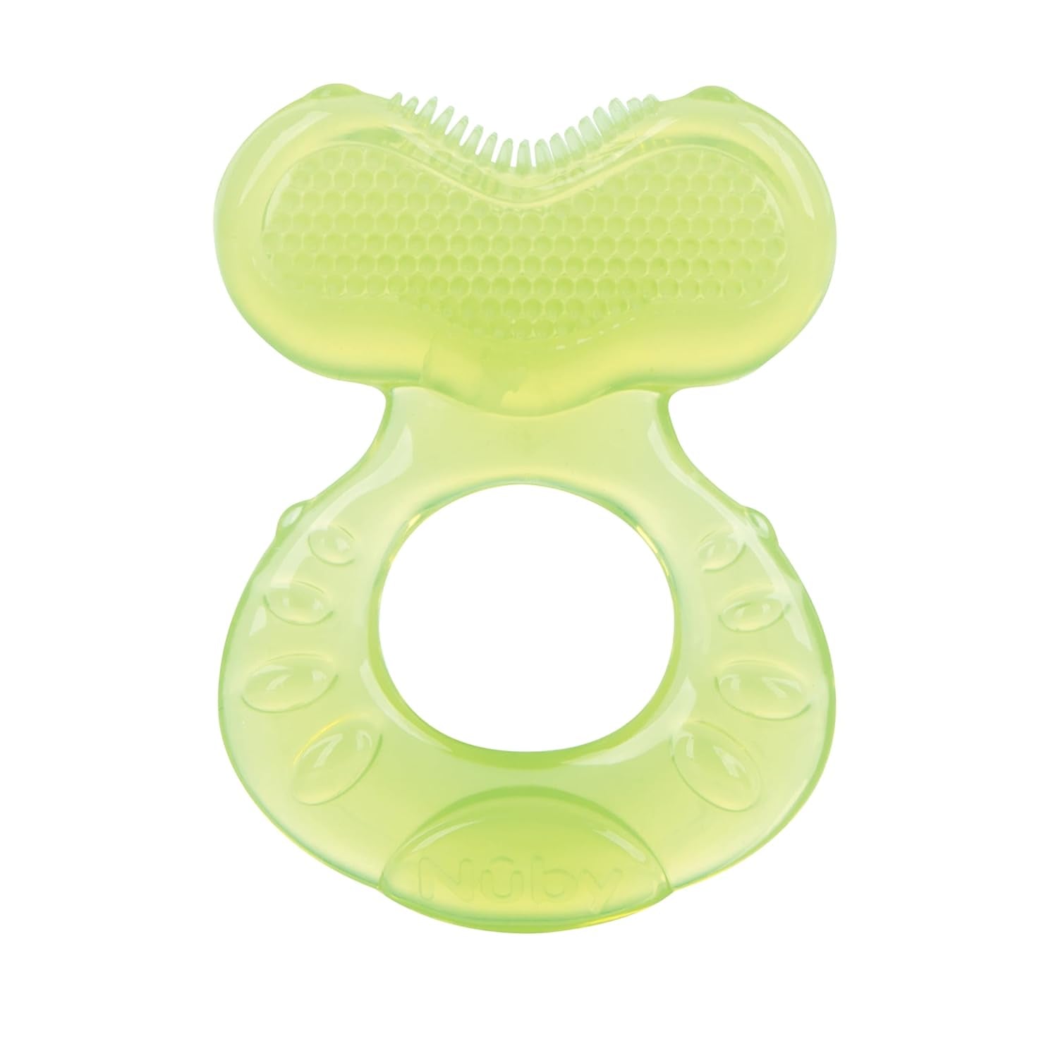 Nuby - Inele de dentiție în 3 etape - 3 inele de dentiție pentru stimularea gingiilor și ameliorarea durerii dentare - Jucărie de dentiție pentru bebeluși - Fără BPA - 3+ luni