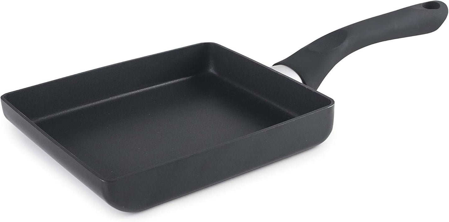 Tigaie Tamagoyaki Inducta, aluminiu, negru , 15X18 Cm Oale si Tigai Naty Shop