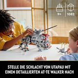 LEGO Star Wars At-Te Walker, model de jucărie mobil, set cu minifigurine, inclusiv 3 Clone Troopers, Droizi de luptă și Dwarf Spider Droid 75337 Seturi de constructie Besuche den LEGO-Store