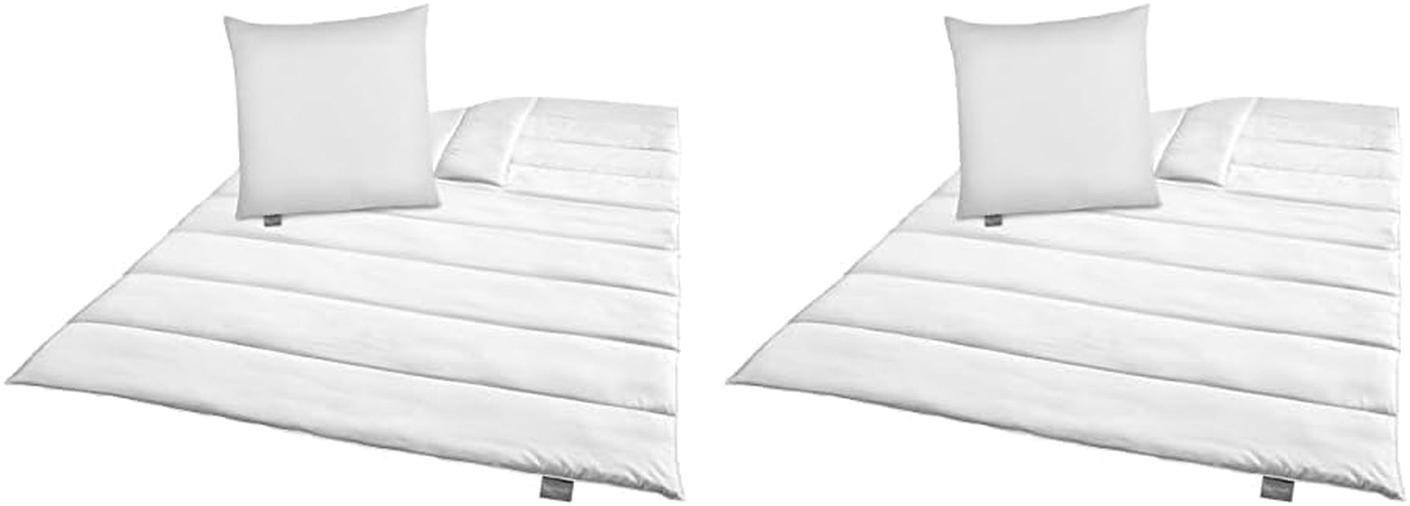 Set de pat Traumnacht Green - Plapumă pentru toate anotimpurile 135X200 Cm + pernă 80X80 Cm, durabil cu husă din microfibră, produs în conformitate cu standardul de calitate german (pachet de 2) Plapumi si pilote Naty Shop Titlu implicit