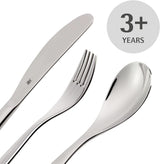 WMF Animals set de tacâmuri din oțel inoxidabil pentru copii, 4 piese, Cromargan lustruit Bucatarie Naty Shop