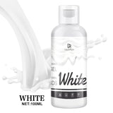 Colorant alimentar gel - 120 g coloranți alimentari concentrați pentru decorarea torturilor, copt, fursecuri, macaroane - Colorant alimentar fără zahăr pentru băuturi, decorarea torturilor, slime DIY, ou de Paște (alb)
