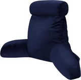 Pernă de citit INFANZIA cu cotiere, spumă cu memorie, suport ergonomic pentru canapea și pat, albastru marin