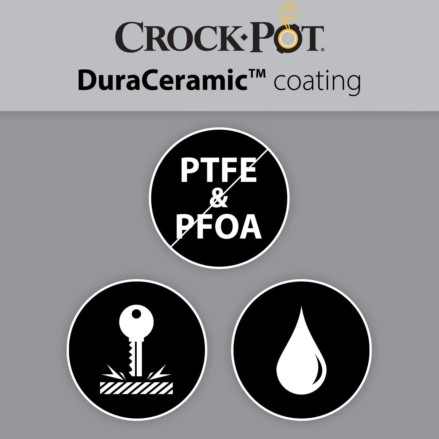Crock-Pot Digital Slow Cooker Saute Slow Cooker cu Duraceramic 5 litri, CSC026X Slow Cooker Naty Shop
