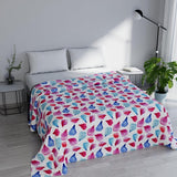 Cuvertură de vară imprimată Fantasy, umplutură din poliester, Petali, 260X270Cm Plapumi si pilote Naty Shop