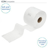 Hârtie igienică Kleenex standard roll 8441 - hârtie igienică cu 2 straturi - 6 pachete a câte 6 role X 600 foi fiecare, alb (36 role/21.600 foi în total)