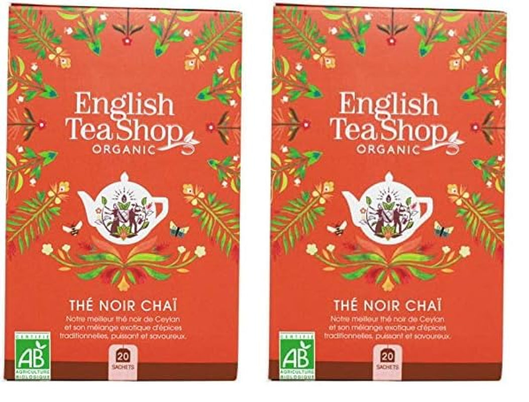 ETS - Ceai negru Chai, Naturland BIO, 20 pliculețe de ceai (pachet cu 2)