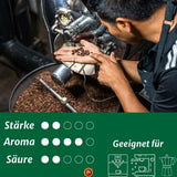 Caffè Crema - Boabe de cafea prăjite în Sicilia - Proces tradițional de prăjire îndelungată cu cremă perfectă, pungă de 250 g, aciditate deosebit de scăzută pentru aparate complet automate și portafiltru