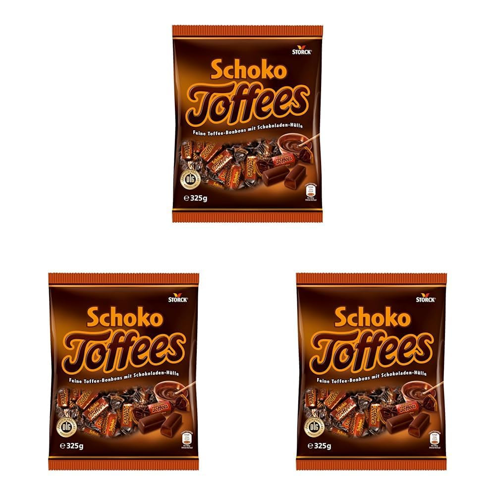 Carameli de ciocolată - 3 x 325g - Carameli de ciocolată cu glazură de ciocolată amăruie (30%)