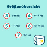 Pampers Premium Protection Pants Größe 6, 78 Windeln, 13kg-19kg, Mit 360° Passform, 2x breiteren Bündchen als vorher für Komfort & Schutz + 10 Stück Pampers Aqua Baby-Feuchttücher enthalten