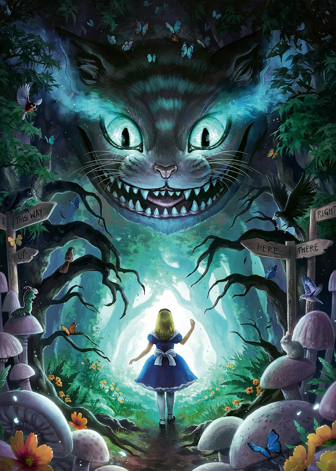 Ravensburger Puzzle 12000526 - Aventuri cu Alice - Puzzle de 1000 de piese pentru adulți și copii de la 14 ani, Puzzle Naty Shop Design nou
