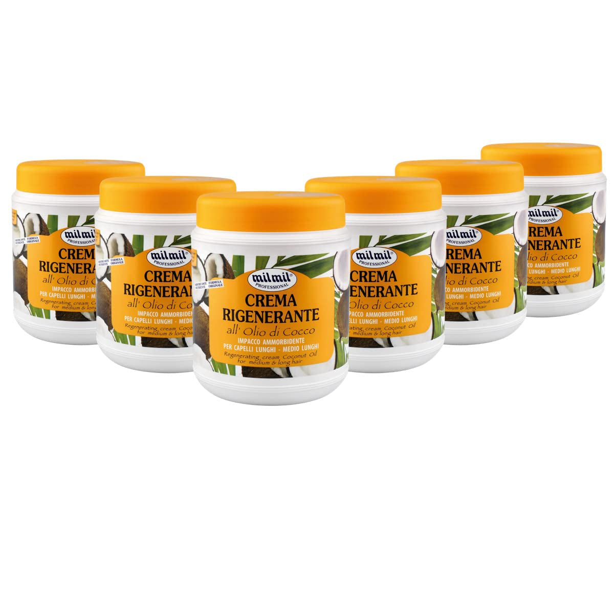 Mil Mil Regenerating Hair Cream Coconut Oil - 6000 ml Masca de par Naty Shop Titlu implicit