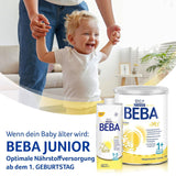 BEBA 2 - Lapte de continuare după 6 luni, cu complex 5 HMO, conținut proteic adecvat vârstei, fără lactoză, fără ulei de palmier, fără ulei de pește, hrană pentru bebeluși, lapte praf pentru bebeluși, pachet de 3 (3 x 800g)