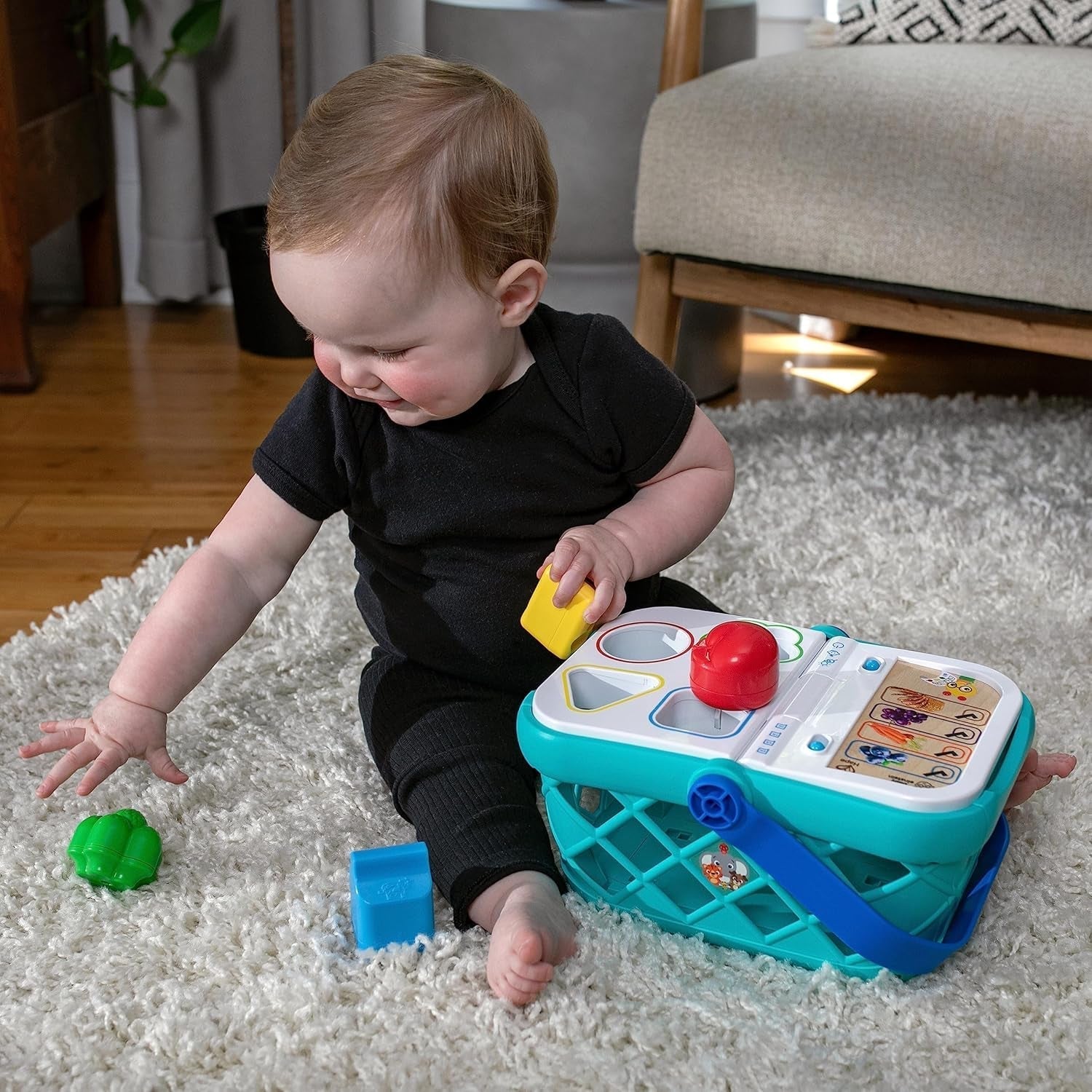 Jucărie Baby Einstein + Hape Magic Touch Register Pretend to Check Out, cu sunete reale și muzică, de la 9 luni în sus Jucarii Bebe Naty Shop