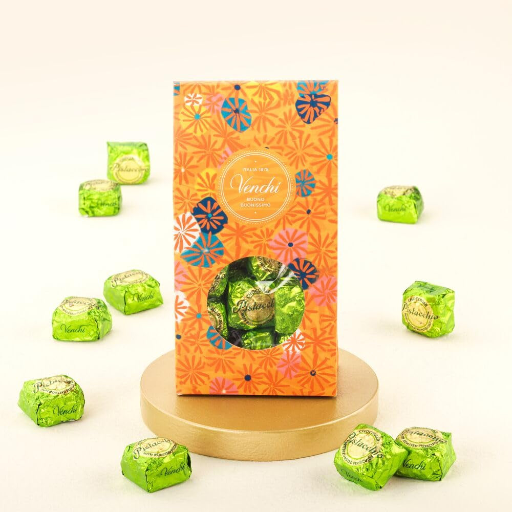 Venchi – Colecția Murrine – praline asortate cu fistic, chocoviar, 310 grame Naty Shop