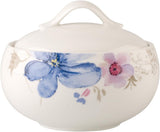 Zahăriță Villeroy & Boch Mariefleur Gris Basic, porțelan premium, alb/multicolor
